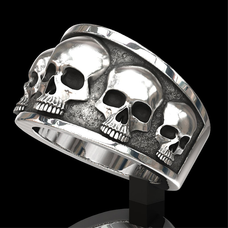Gothic Skull Ring - Yeni Sıcak Satış Klasik Paslanmaz Çelik