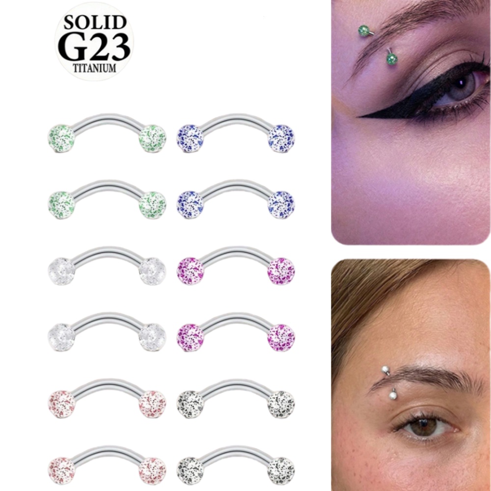 Christina Jewelry & Watches Marguerite Ørestik Forgyldt Sølv - 2 adet 16G 8/10mm Titanyum Alaşımlı