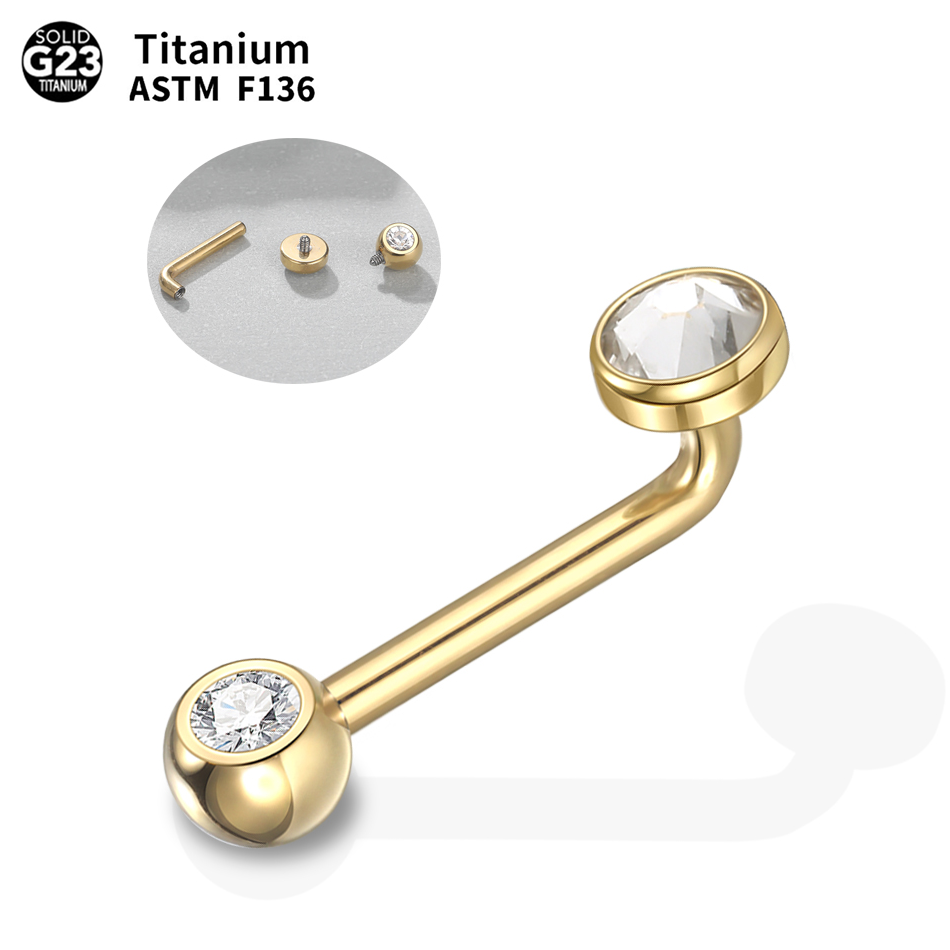 Christina Jewelry & Watches Marguerite Ørestik Forgyldt Sølv - 1 adet Implant sınıf titanyum Christina