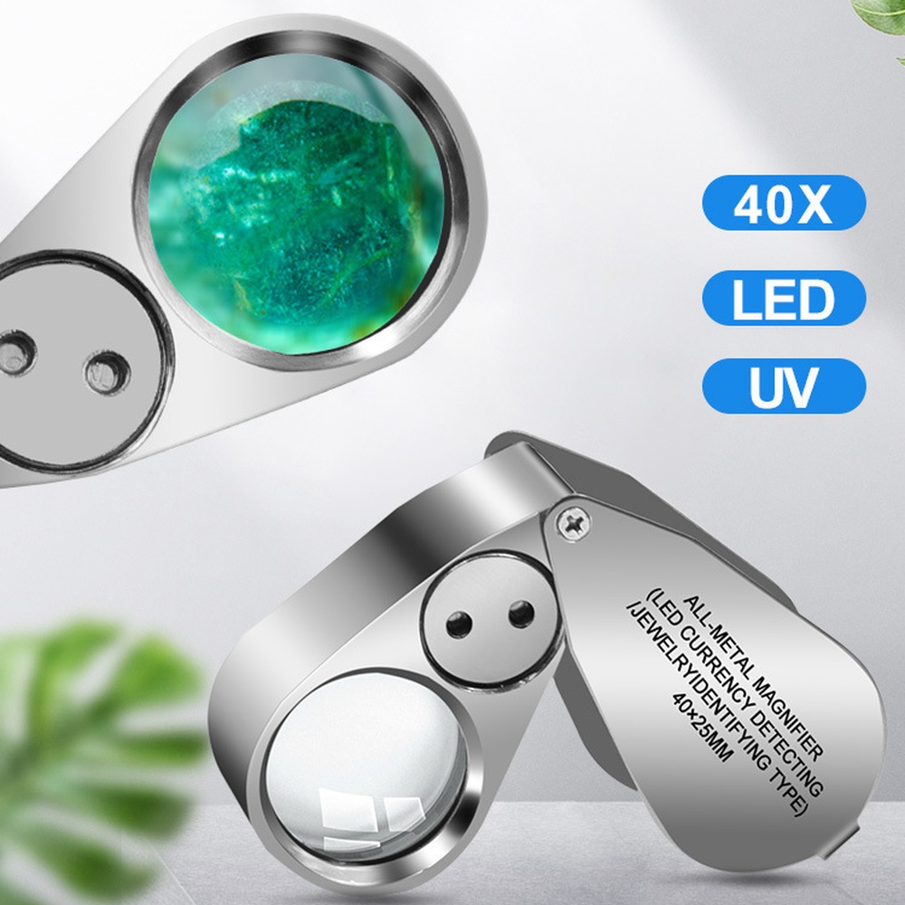 Collectors Coins Jewelry & Watches Of Smithtown - 40X Yüksek Netlikte Katlanabilir Büyüteç LED