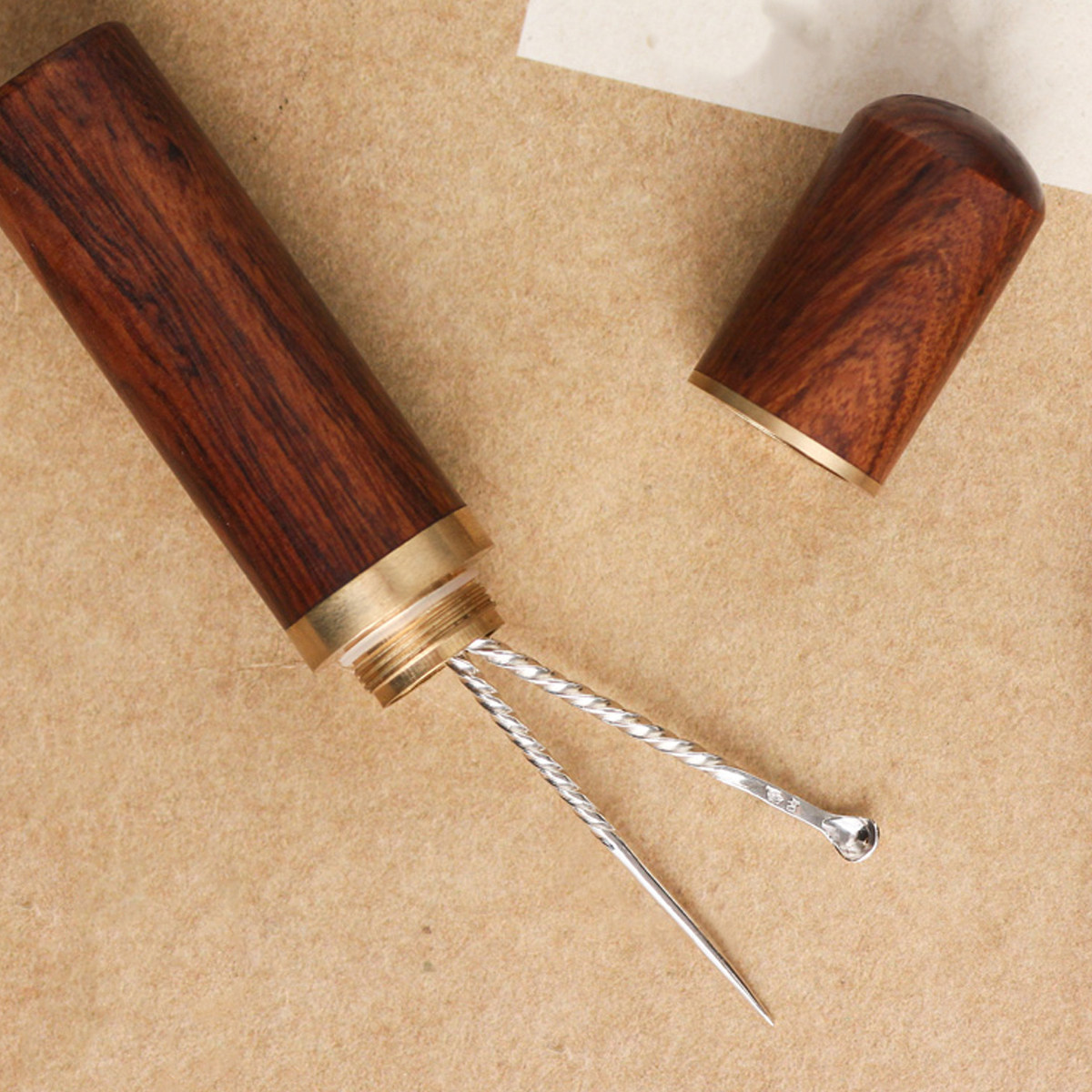 Jewelry Watches Box - 2 Adet Ahşap İğne Saklama Kutusu,