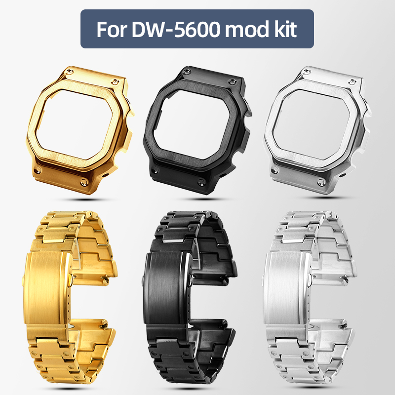 Casio Watch G-Shock Dw-5600 - Metal Saat Kasası Kayışı Mod Kiti