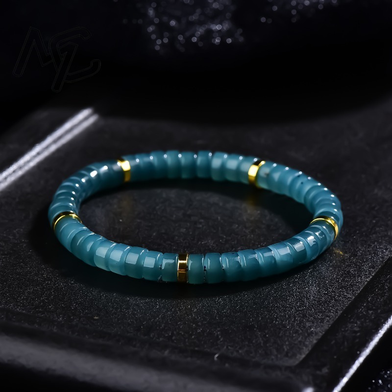Jewelry & Watches Review - Doğal Yeşim Mavisi Su Abaküs Boncuklu