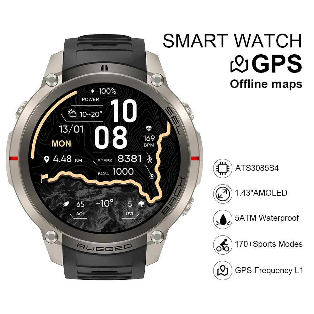 Smartwatch - 2026 DM59 Akıllı Saat Çevrimdışı Harita