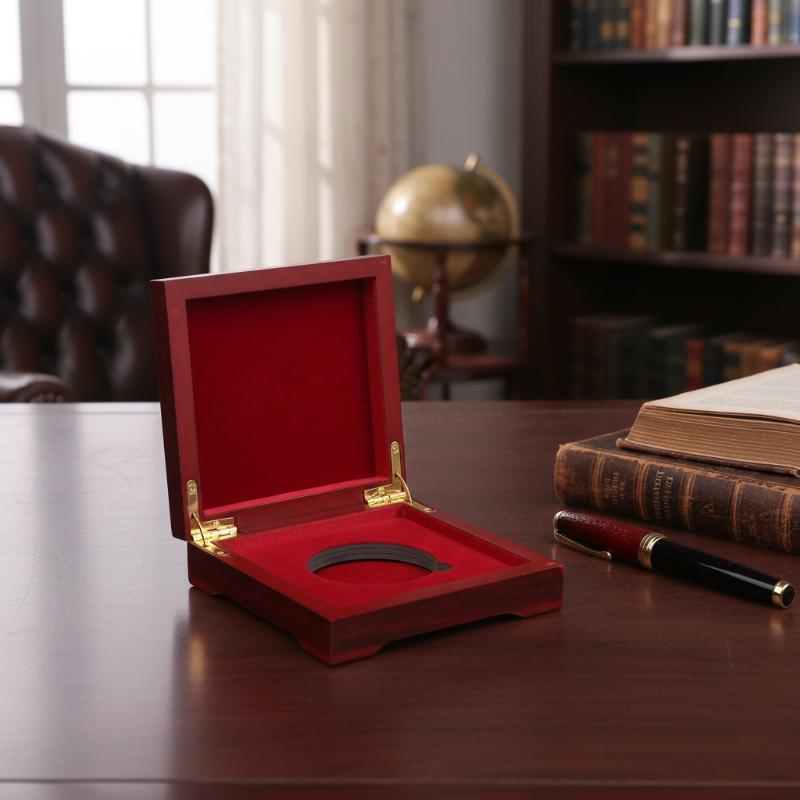 Collectors Coins Jewelry & Watches Of Smithtown - 10*10*3.5cm/12*12*3.5cm Ahşap Para Ekran Organizatör Kutusu
