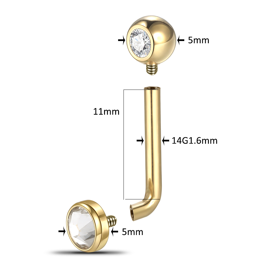 1/10 adet G23 titanyum Christi - Christina Jewelry & Watches Marguerite Ørestik Forgyldt Sølv incelemesi ve fiyatı
