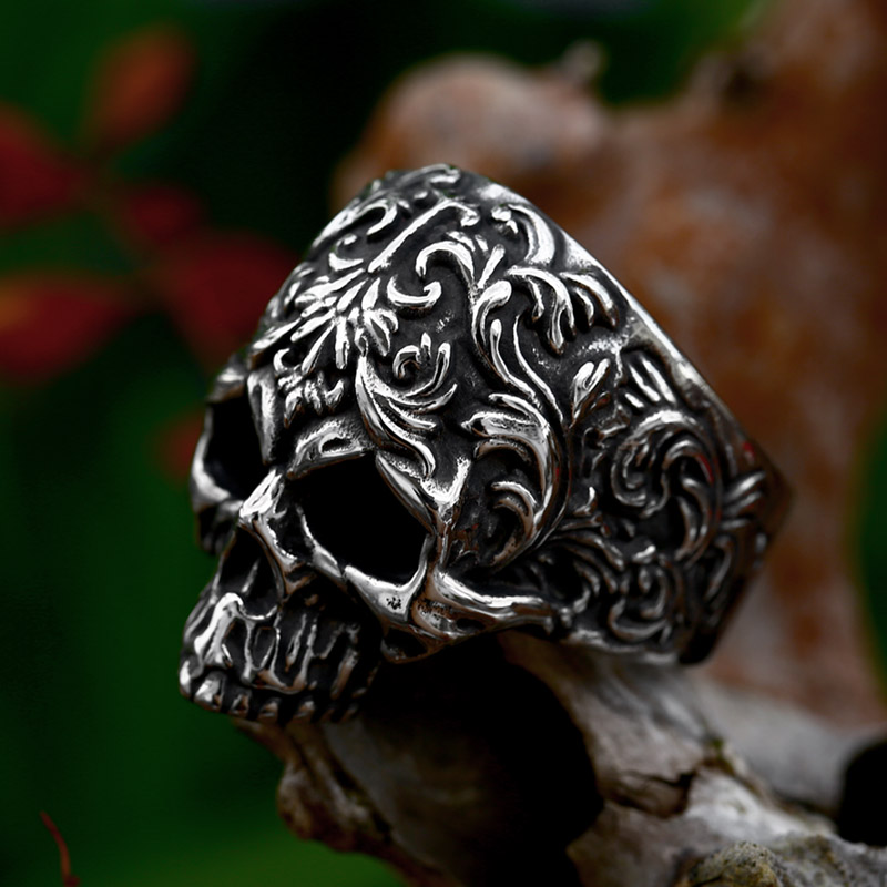 BEIER paslanmaz çelik adamın P - Gothic Skull Ring incelemesi ve fiyatı