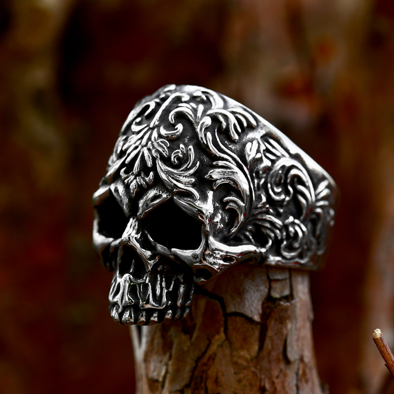 BEIER paslanmaz çelik adamın P - Gothic Skull Ring incelemesi ve fiyatı