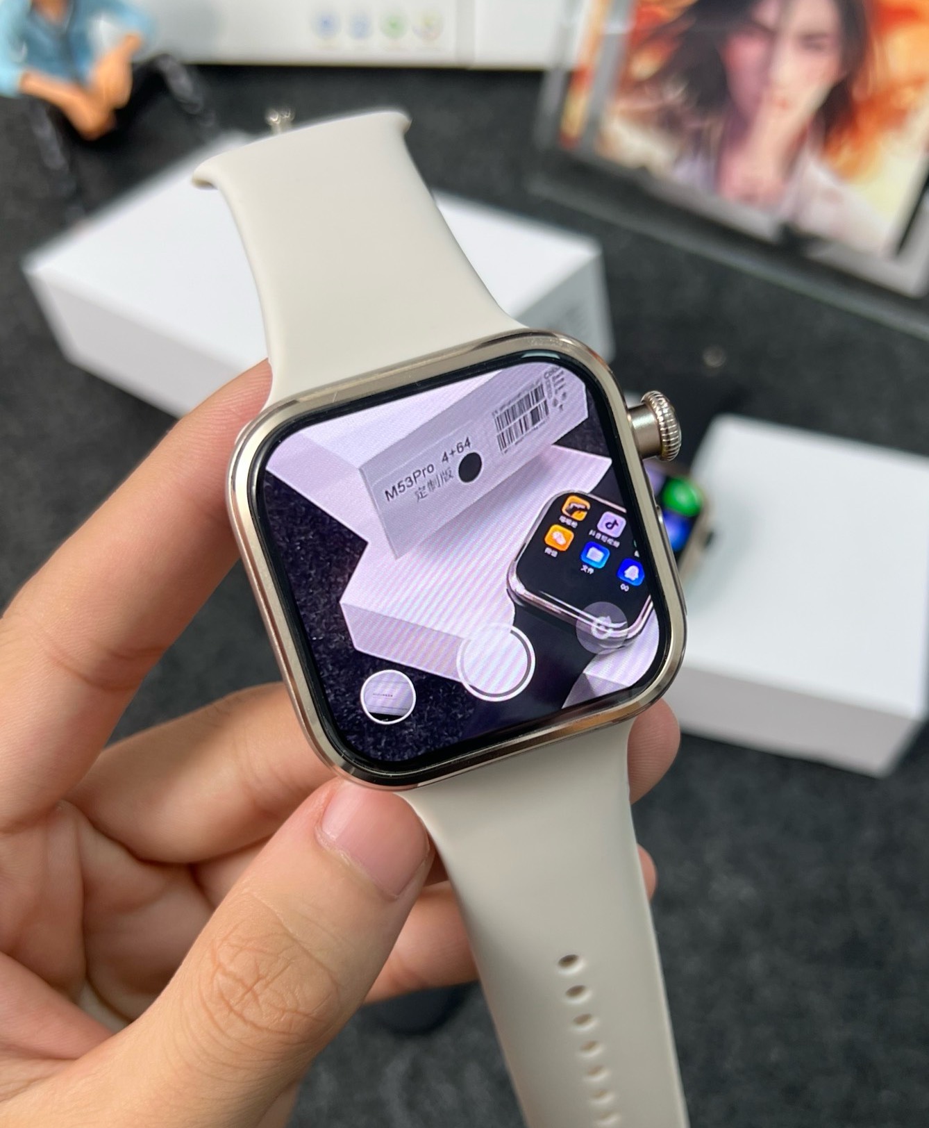 [Geniş Ekran M53Pro] W527 çipl - Smartwatch incelemesi ve fiyatı