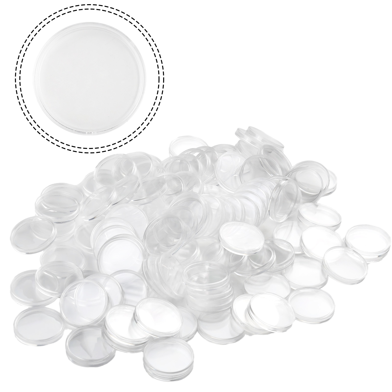 100 Şeffaf Plastik Bozuk Para  - Collectors Coins Jewelry & Watches Of Smithtown incelemesi ve fiyatı