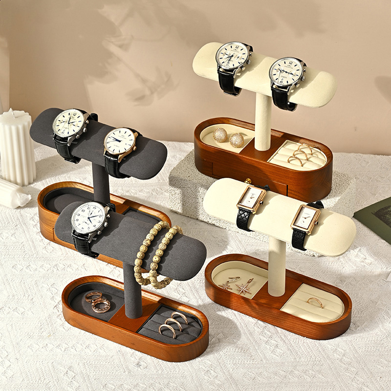 Oirlv katı ahşap saat organiza - Jewelry Watches Box incelemesi ve fiyatı