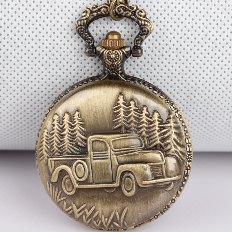Bronz Araba Kamyon kuvars cep  - Are Watches Jewelry Or Accessories incelemesi ve fiyatı