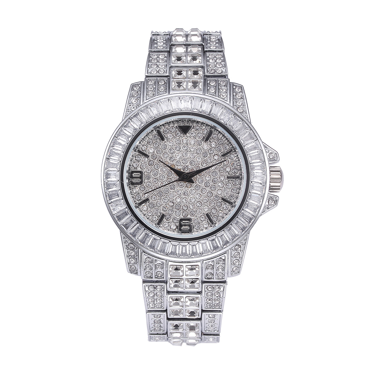 Lüks Tam Taş Kuvars Saatler Er - Jewelry Watches & Accessories incelemesi ve fiyatı