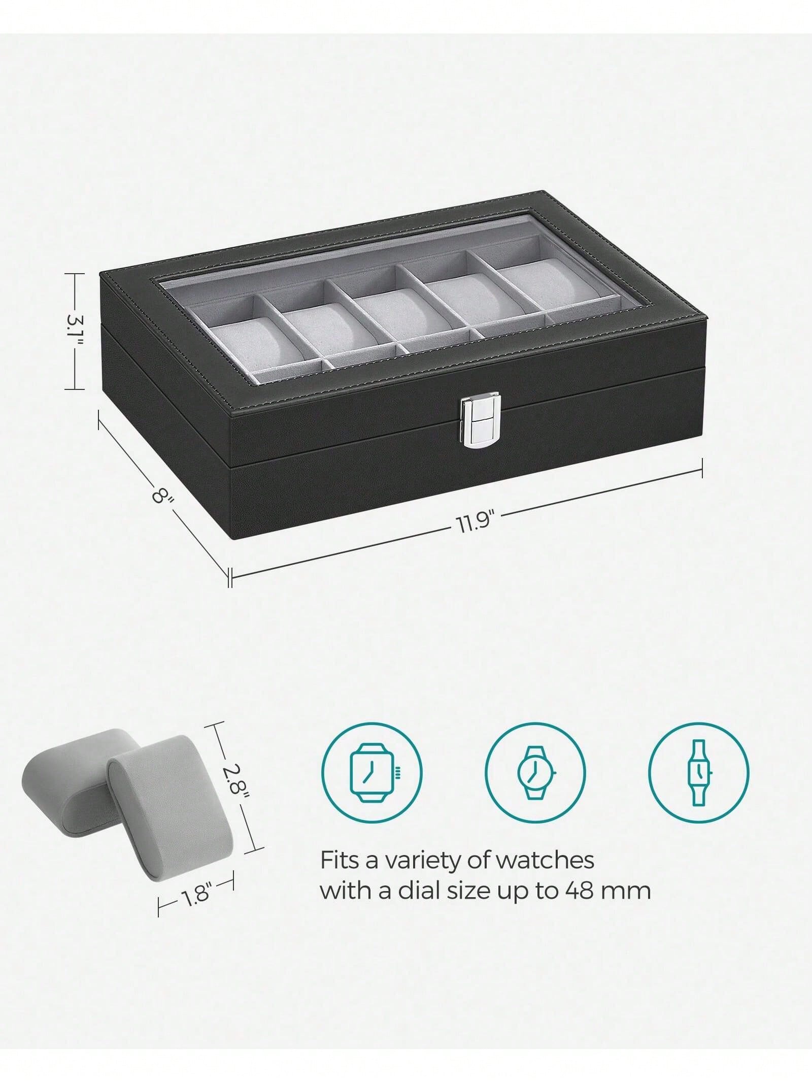 12 Yuvalı Kilitlenebilir Saat  - Jewelry Watches Box incelemesi ve fiyatı