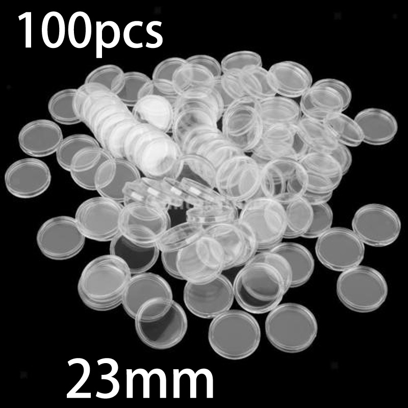 100 Adet 23mm Şeffaf Yuvarlak  - Collectors Coins Jewelry & Watches Of Smithtown incelemesi ve fiyatı