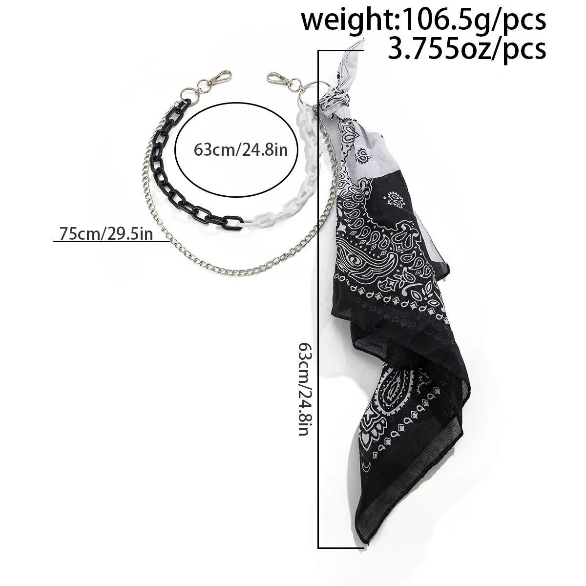 Paisley Bandana Katmanlı Panto - Hip Hop Chain Necklace incelemesi ve fiyatı