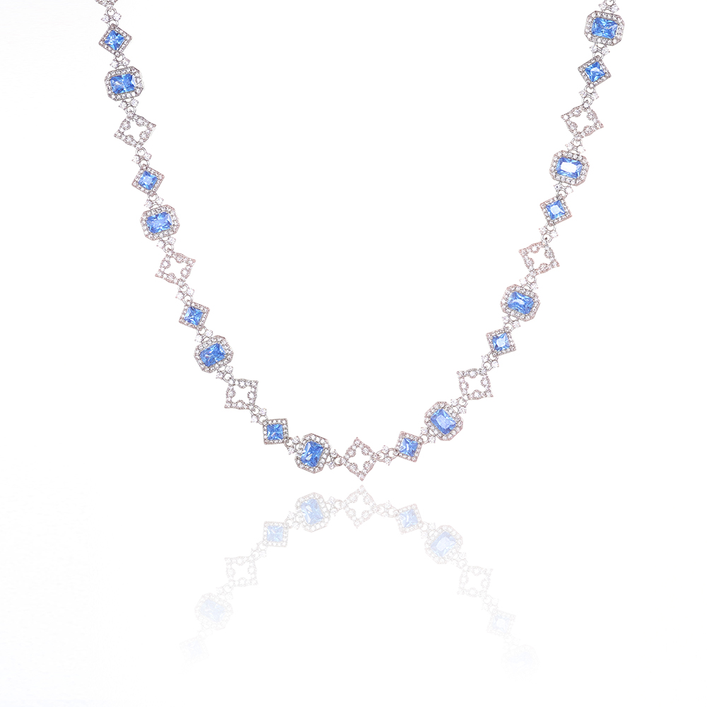 HHIOK Yeni 11MM Mavi Değerli T - Hip Hop Chain Necklace incelemesi ve fiyatı