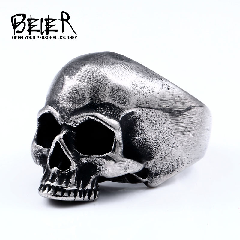 Beier 316L paslanmaz çelik Vin - Gothic Skull Ring incelemesi ve fiyatı