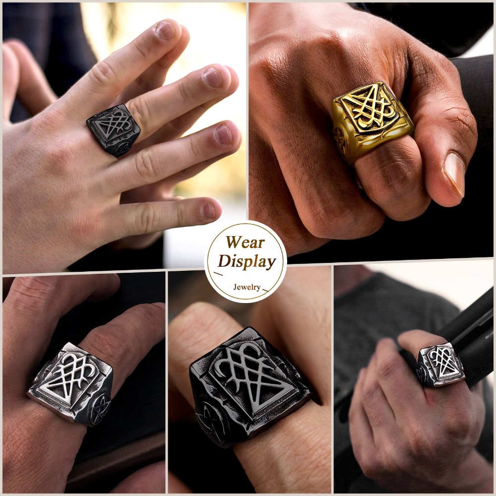 U7 Paslanmaz Çelik Şeytan Yüzü - Gothic Skull Ring incelemesi ve fiyatı