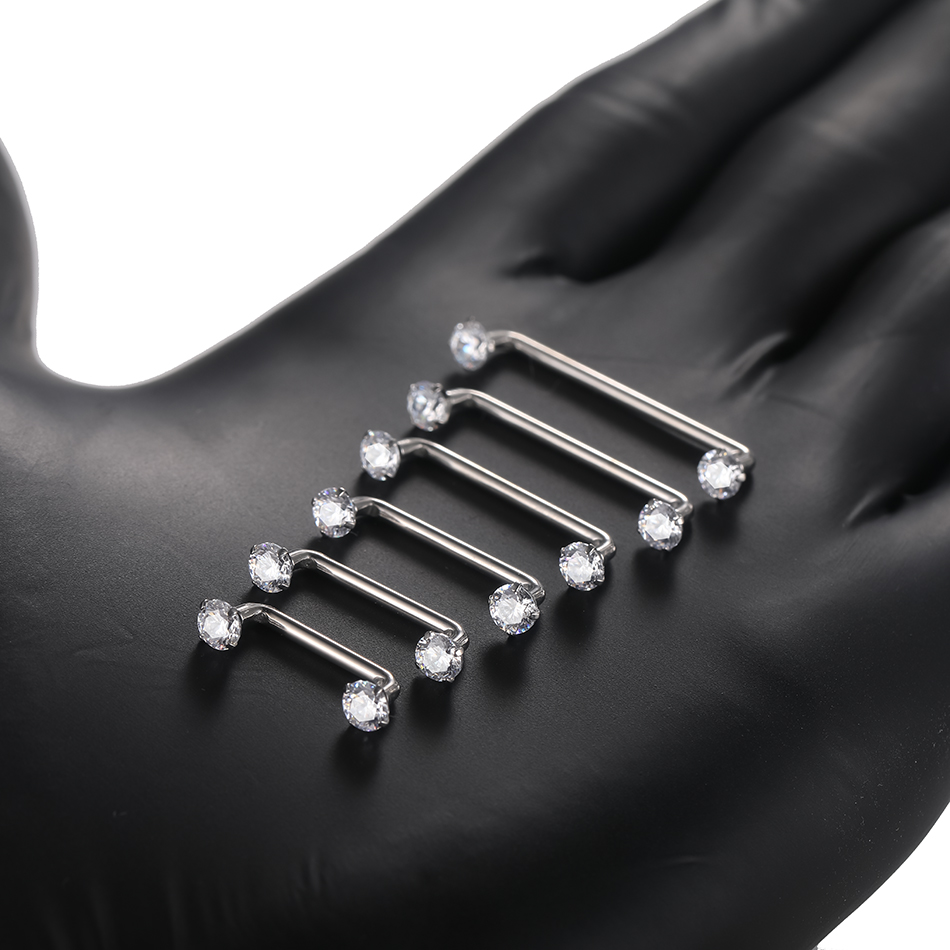 1 adet titanyum yüzey Piercing - Christina Jewelry & Watches Marguerite Ørestik Forgyldt Sølv incelemesi ve fiyatı