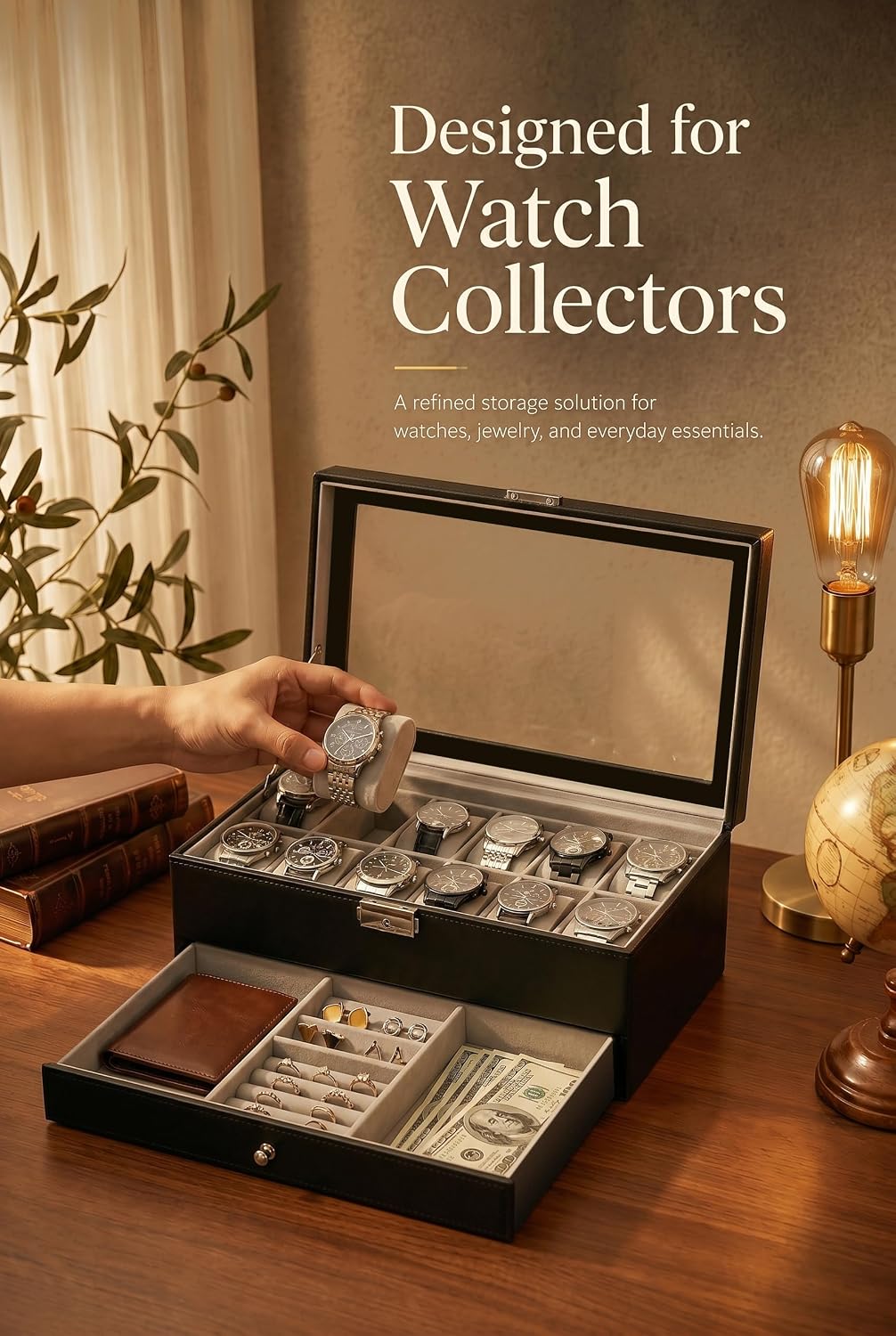 Erkekler İçin Saat Kutusu Düze - Jewelry Watches Box incelemesi ve fiyatı