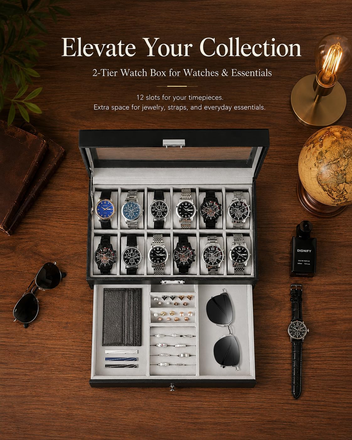 Erkekler İçin Saat Kutusu Düze - Jewelry Watches Box incelemesi ve fiyatı