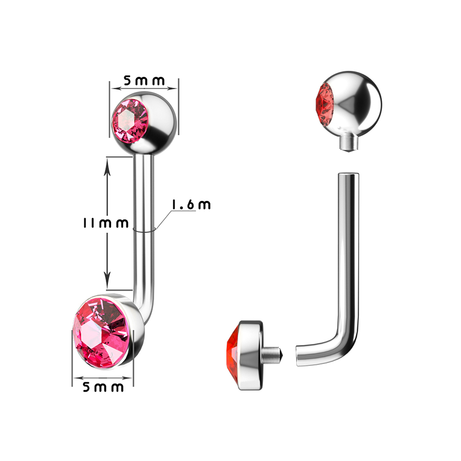 1 ADET G23 Titanyum kristal ce - Christina Jewelry & Watches Marguerite Ørestik Forgyldt Sølv incelemesi ve fiyatı