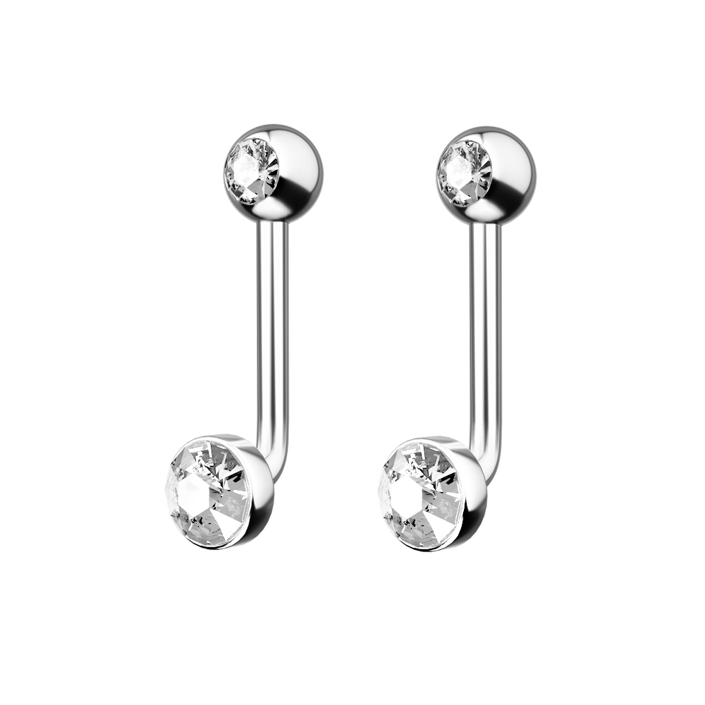1 ADET G23 Titanyum kristal ce - Christina Jewelry & Watches Marguerite Ørestik Forgyldt Sølv incelemesi ve fiyatı