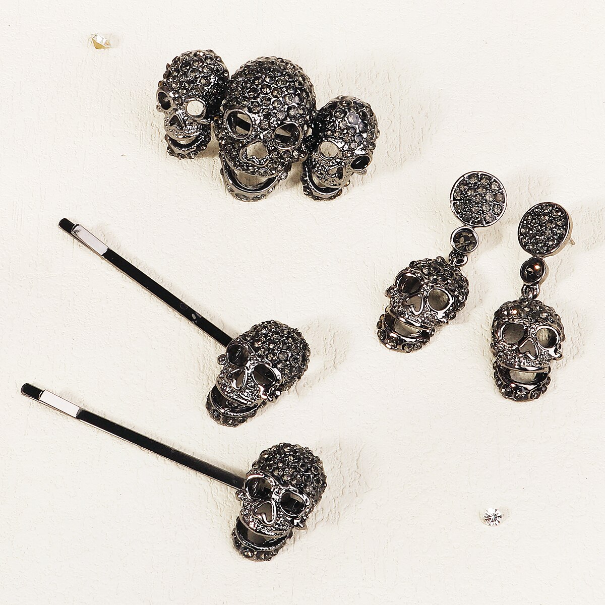 Gotik Punk Siyah Örümcek Hayva - Gothic Skull Ring incelemesi ve fiyatı