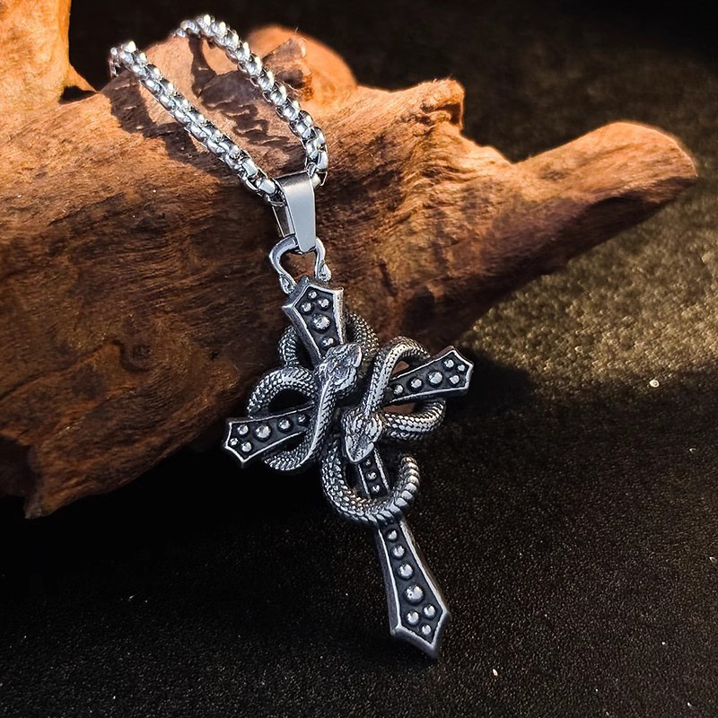 Vintage İki Tonlu Yılan Sarılm - Hip Hop Chain Necklace incelemesi ve fiyatı