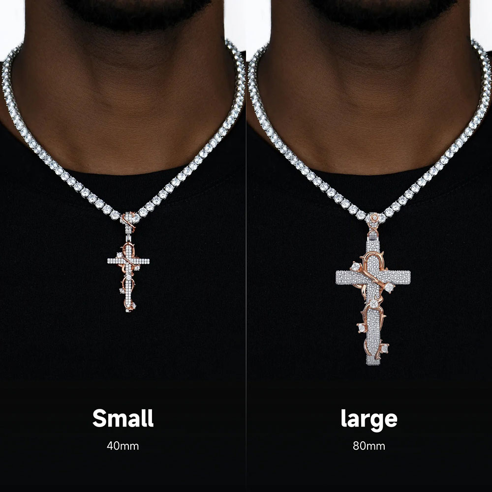 NUOYA Lüks Mozanit 925 Ayar Gü - Hip Hop Chain Necklace incelemesi ve fiyatı